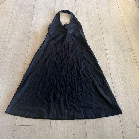 Patagonia Dresses & Skirts - Patagonia Morning Glory Halter Dress Black Black Hiking dress size L